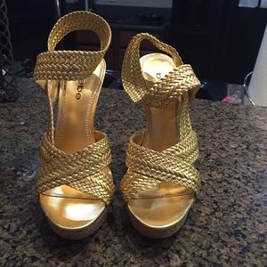 Gold heels