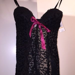 2 piece Short, Sexy black teddy & thong