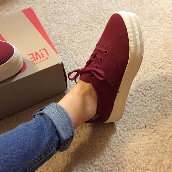 Flash sale💛Lacoste platform sneakers