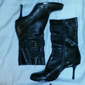 Army Green Military Style Boot Stilettos