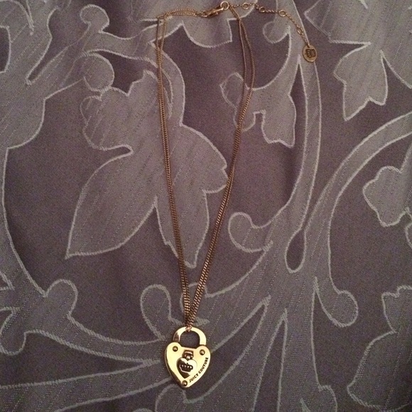 Juicy Couture gold necklace locket