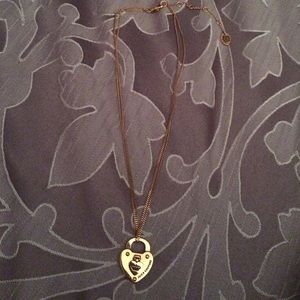 Juicy Couture gold necklace locket