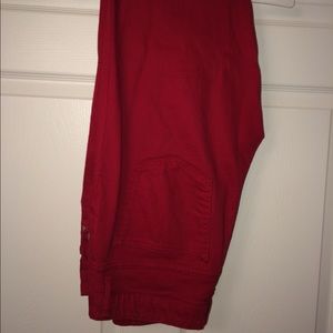 Forever 21 Premium Denim Red Skinny Jeans