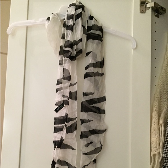 Jcrew sheer zebra scarf