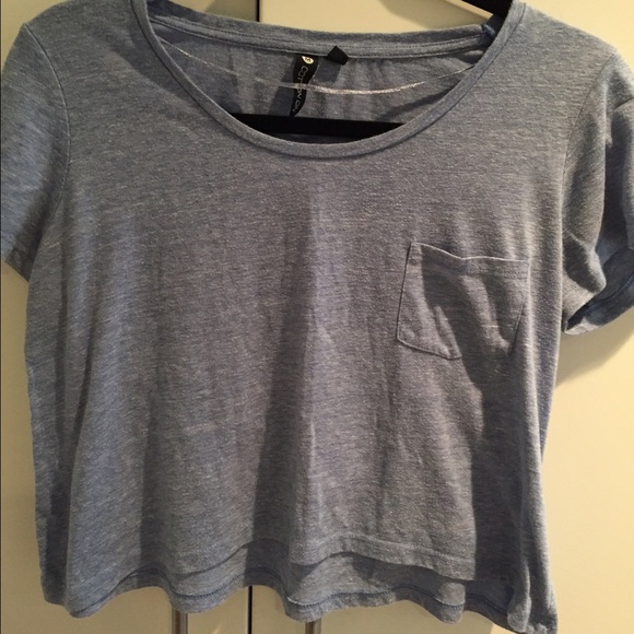 Blue crop top