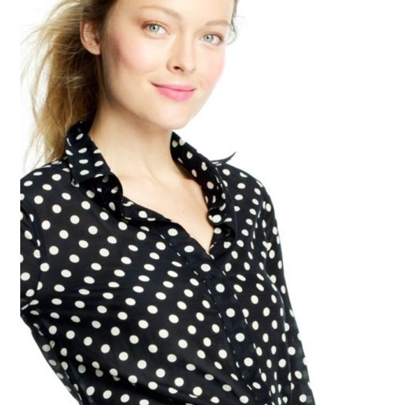 J.crew polka dot popover