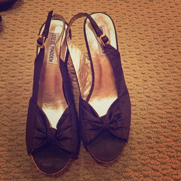 Brown Steven madden wedges