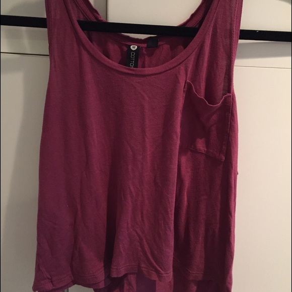 Maroon tank top