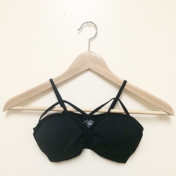Black caged bralette