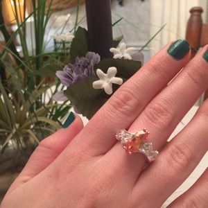 .925 SS Morganite Ring
