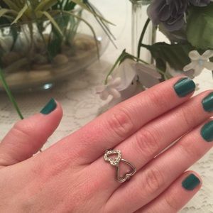 Adorable Double Heart Ring