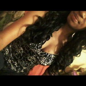 Black and cream shirt