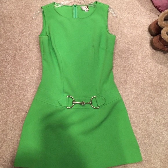 Henri Bendel dress in lime green size 2