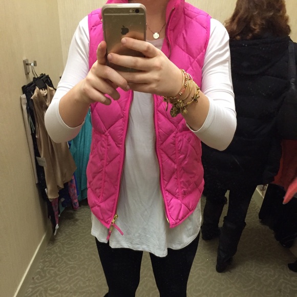 Pink J. Crew Excursion Vest