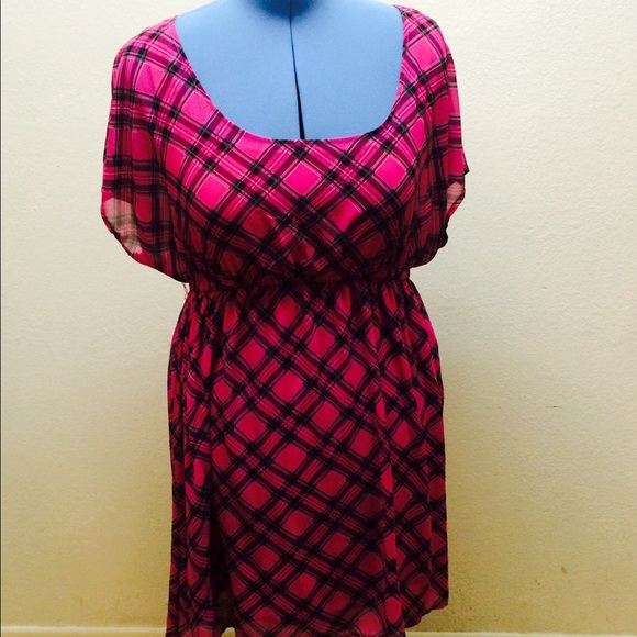 Torrid plaid pink dress