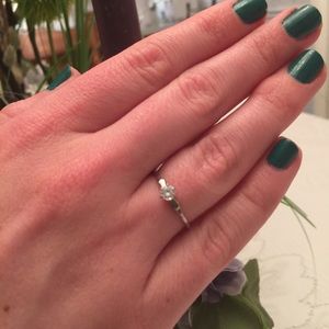 Dainty 316L SS CZ Ring