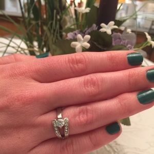 Solitaire /Channel Set CZ Accents
