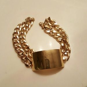 Gold choker necklace