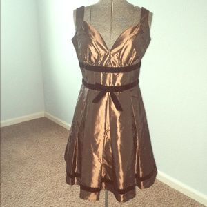 Satin Brown BCBG Max Azria Cocktail dress Size 12