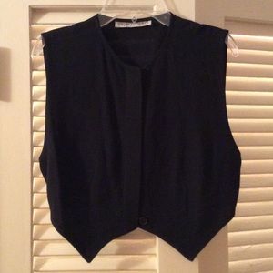 Armani cropped black vest