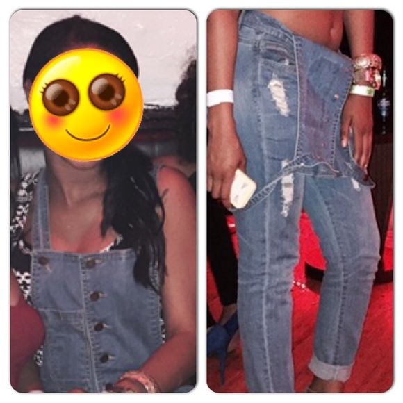 Light blue overalls