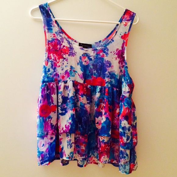 Colorful layered top