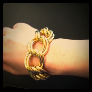 Gold hoop bracelet