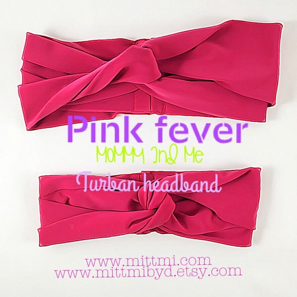Pink Fever Mommy and Me Turban Set