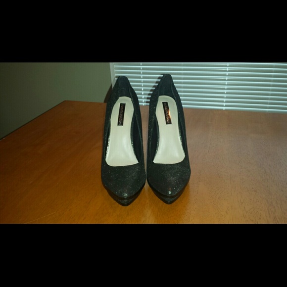 Black and Gold BCBG Wedge