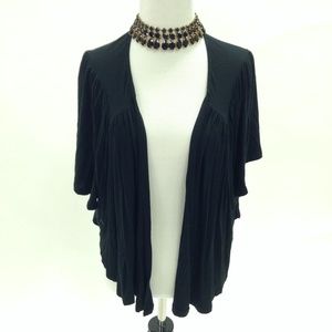 flowy black cardigan