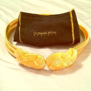 Donna Karan Gold Belt- Vintage