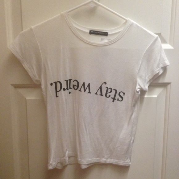 Brandy Melville Stay Weird Crop top
