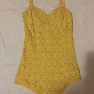 Yellow flower one piece