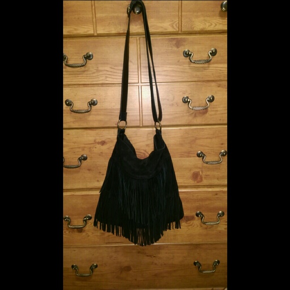 Fringe Black Purse