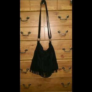 Fringe Black Purse