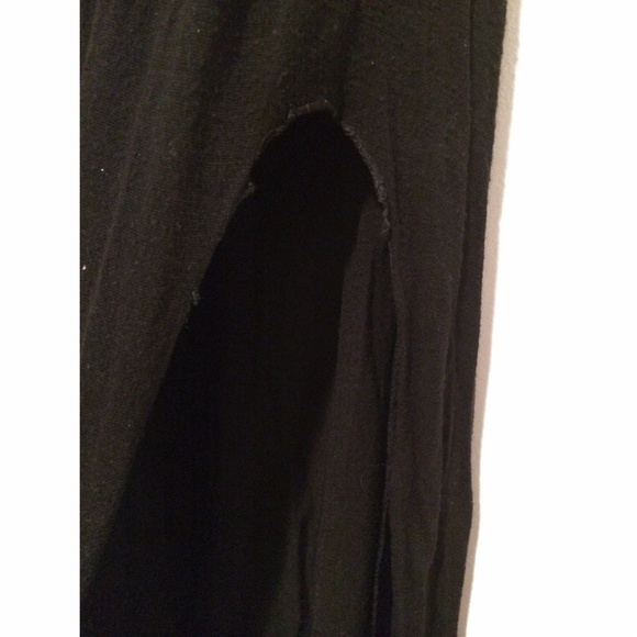 Black Brandy Melville Maxi Skirt w/ Slit - Picture 2 of 2