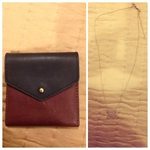 Madewell wallet and Bien necklace bundle
