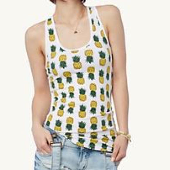 Pineapple racerback tank