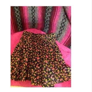 Floral skater skirt