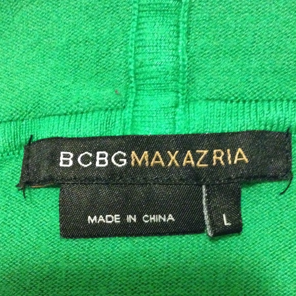 Green sweater jacket blouse, size L - Picture 4 of 4