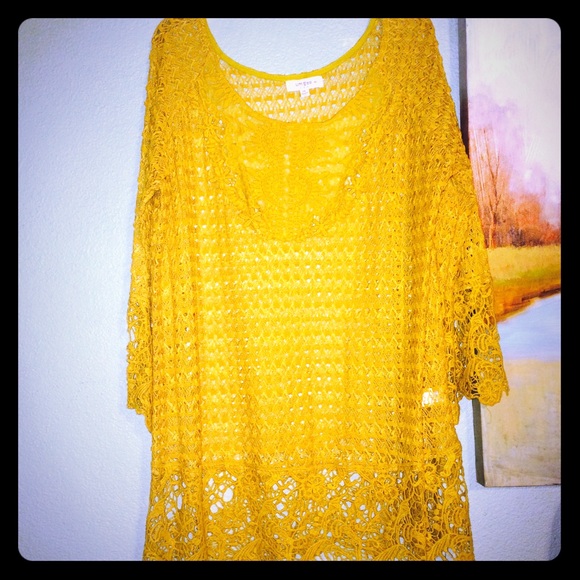 Cute yellow mustard blouse