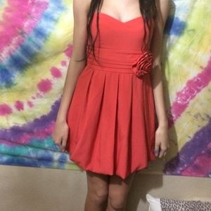 Orange Cocktail Dress