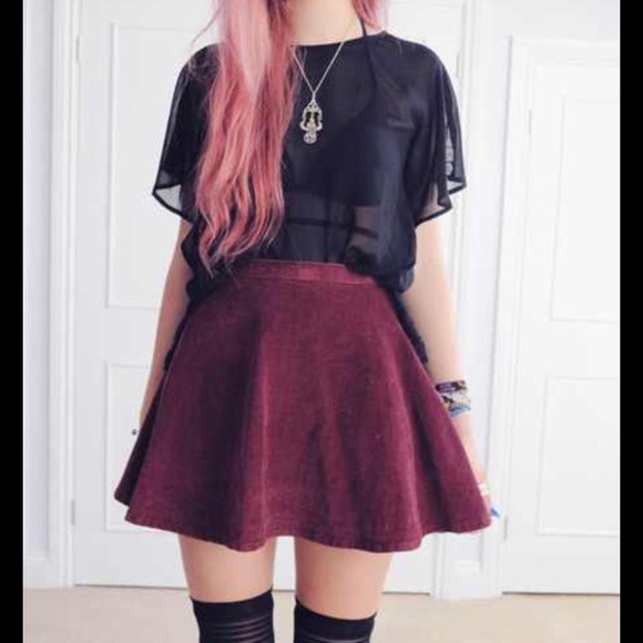 American apparel corduroy skirt