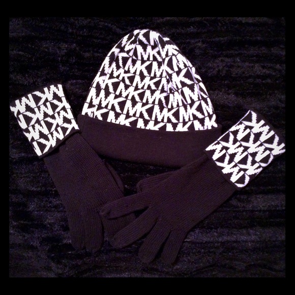 SOLD! Michael Kors Beanie & Gloves set or separate