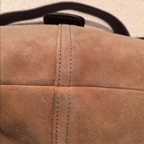 Authentic Coach SOHO Demi shoulder bag camel suede - Picture 3 of 4
