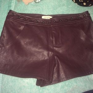 Leather forever 21 shorts