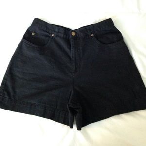 High Waisted Black Shorts
