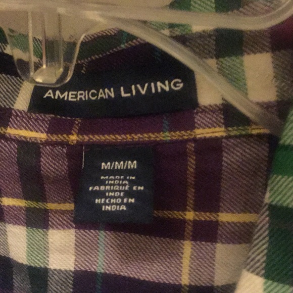 American Living Plaid Blouse - Picture 2 of 2