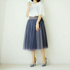 Luxury meshed skirt