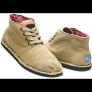 Toms Desert Botas Beige Like New Suede